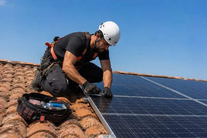 Maintenance et monitoring de panneaux solaires à Lorient